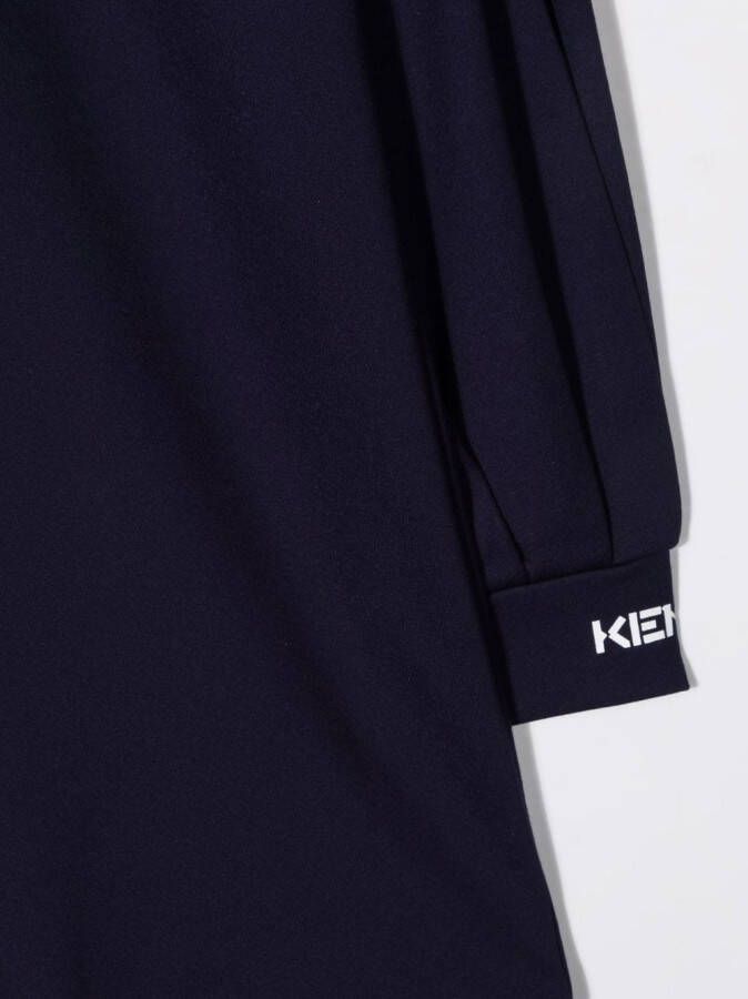 Kenzo Kids Jurk met ronde hals Blauw