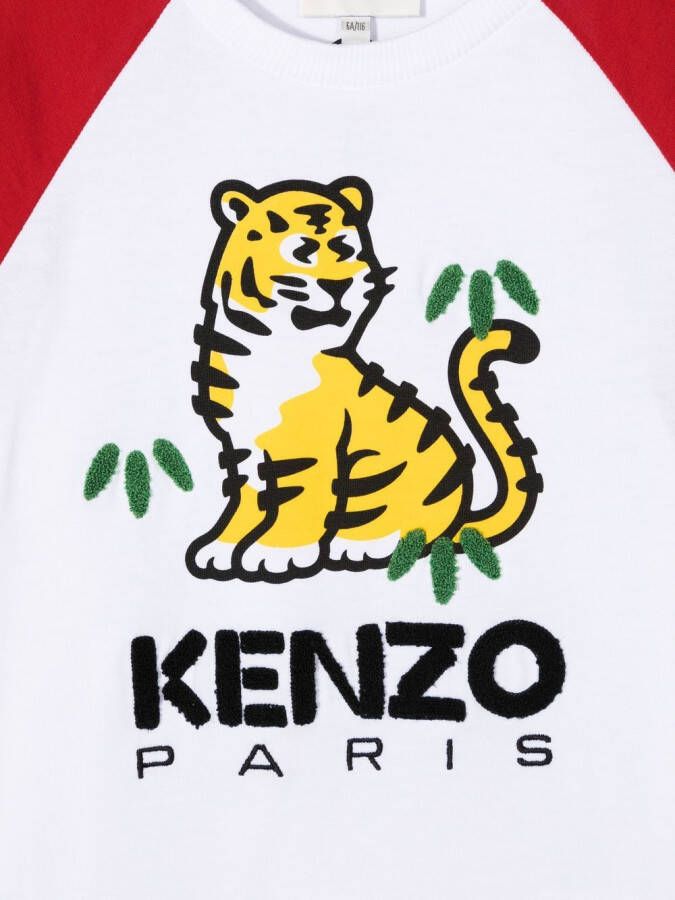 Kenzo Kids Katoenen T-shirt Wit