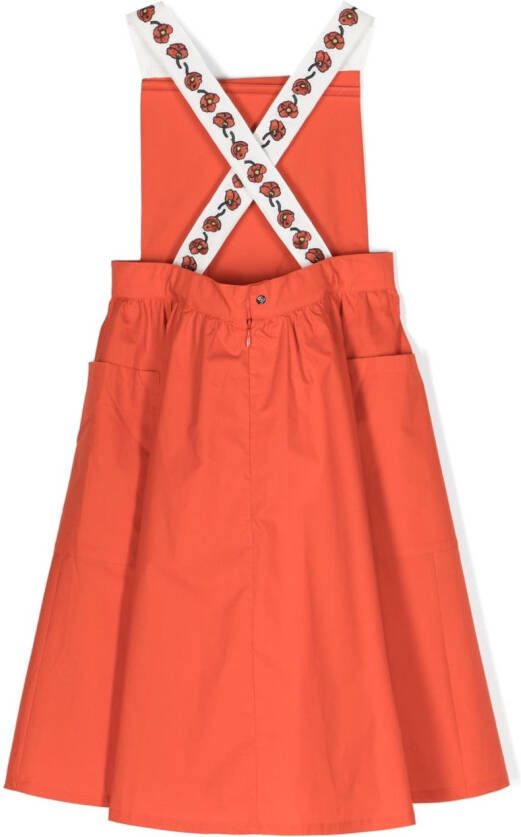 Kenzo Kids Mouwloze jurk Rood