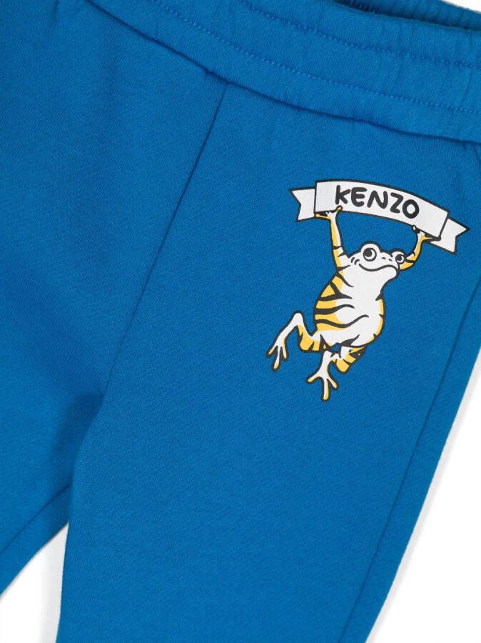Kenzo Kids Legging met logoprint Blauw