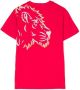 Kenzo Kids T-shirt met leeuwenkop Roze - Thumbnail 2