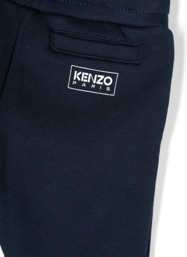 Kenzo Kids Broek met logopatch Blauw