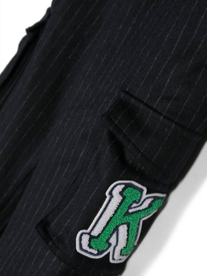 Kenzo Kids Broek met logopatch Blauw