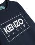 Kenzo Kids Jurk met logoprint Blauw - Thumbnail 3