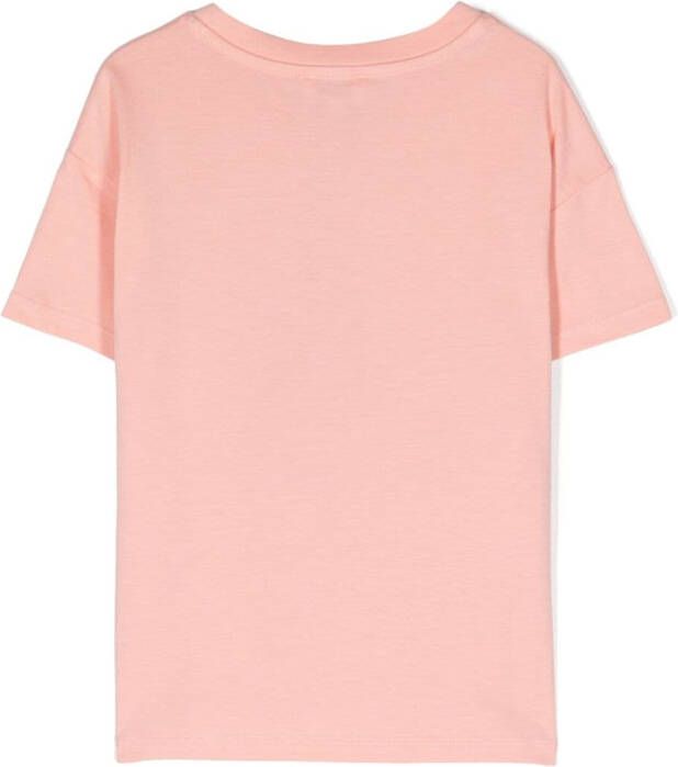 Kenzo Kids T-shirt met logo-print Roze