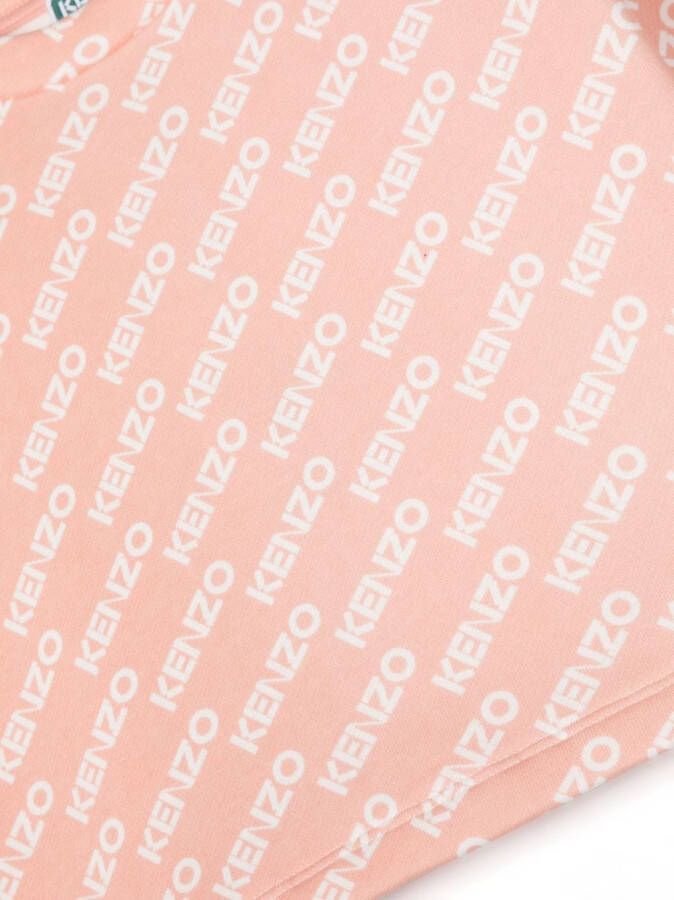 Kenzo Kids Sweater met logoprint Roze