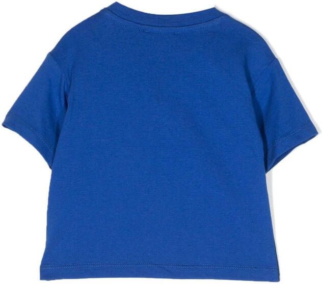 Kenzo Kids T-shirt met logoprint Blauw