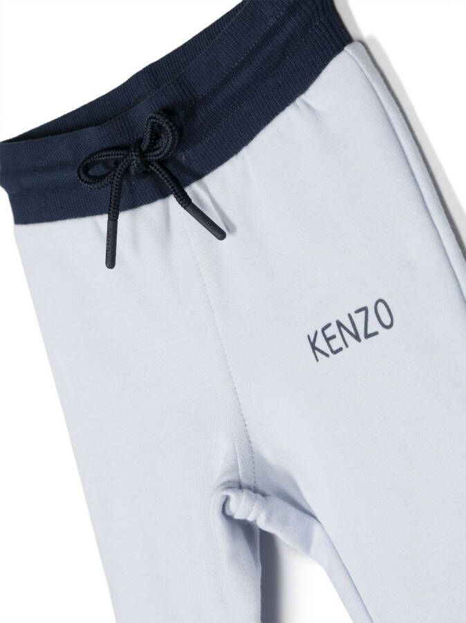 Kenzo Kids Trainingspak met logoprint Blauw