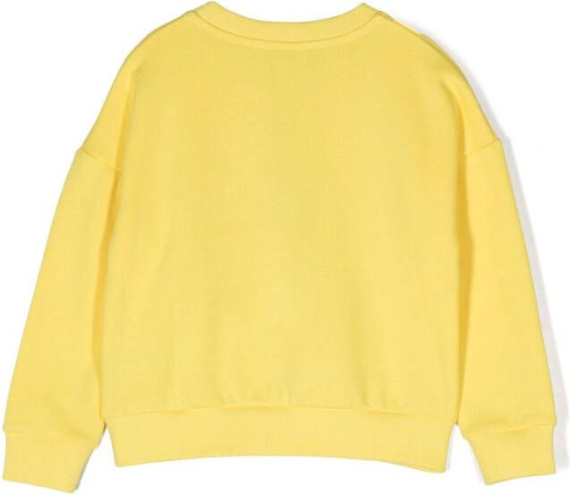 Kenzo Kids Sweater met logoprint Geel