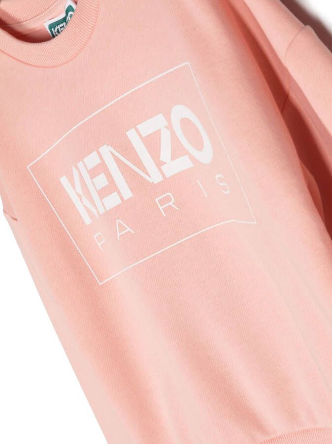 Kenzo Kids Sweater met logoprint Roze