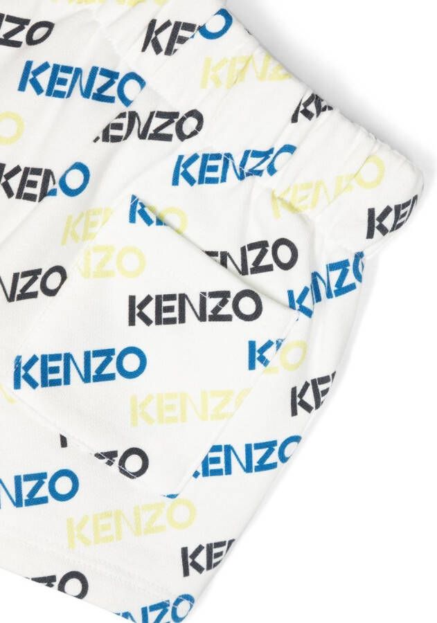 Kenzo Kids Shorts met logoprint Wit