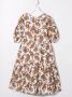 Kenzo Kids Midi-jurk met dierenprint Beige - Thumbnail 2