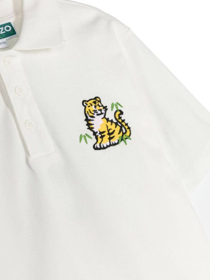 Kenzo Kids Poloshirt met korte mouwen Wit