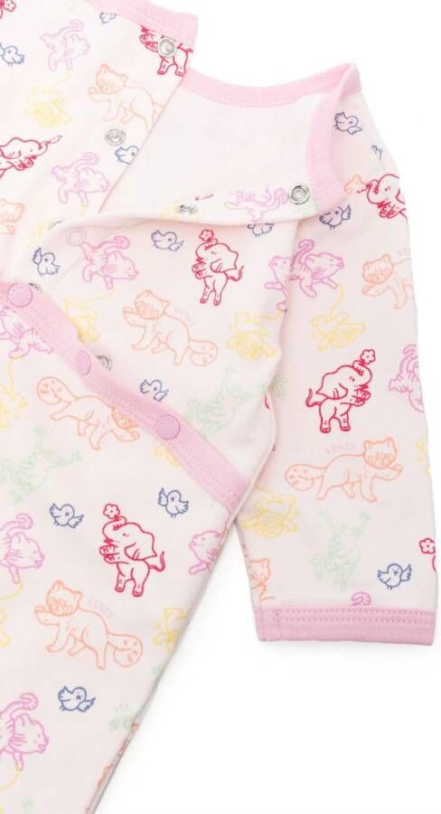 Kenzo Kids Pyjama met print Roze