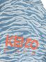 Kenzo Kids Shirtjack met tijgerprint Blauw - Thumbnail 3
