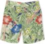 Kenzo Kids Shorts met bloe print Groen - Thumbnail 2