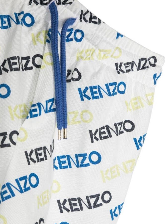 Kenzo Kids Shorts met logoprint Wit