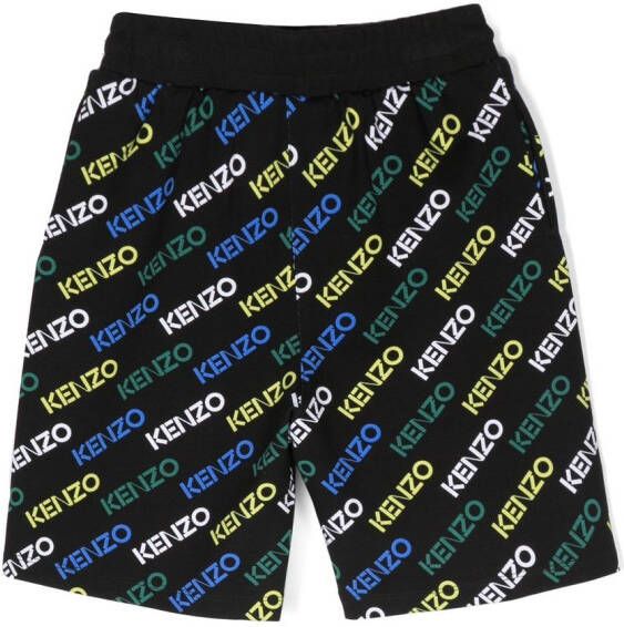 Kenzo Kids Shorts met logoprint Zwart