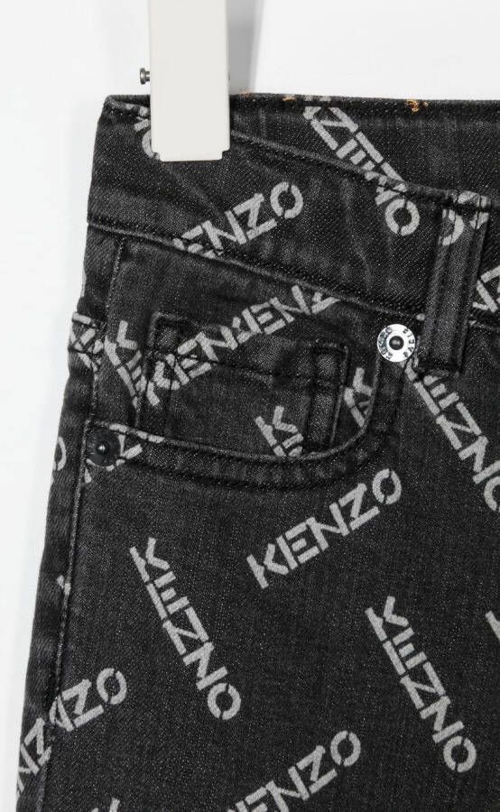 Kenzo Kids Slim-fit jeans Grijs