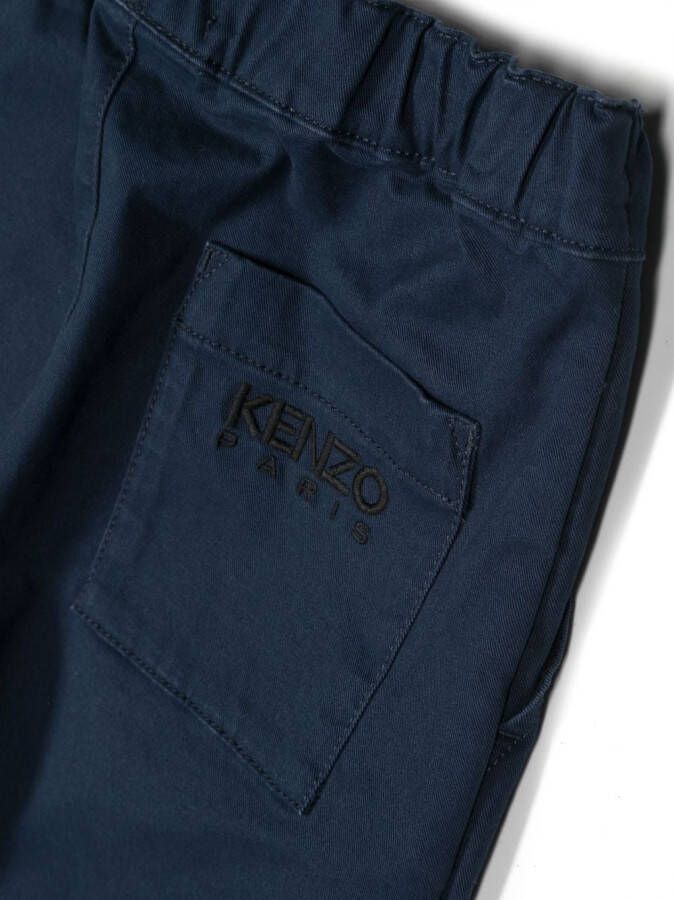 Kenzo Kids Straight broek Blauw
