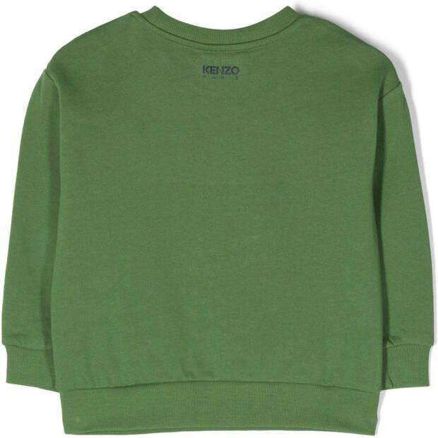 Kenzo Kids Sweater met bloemenprint Groen