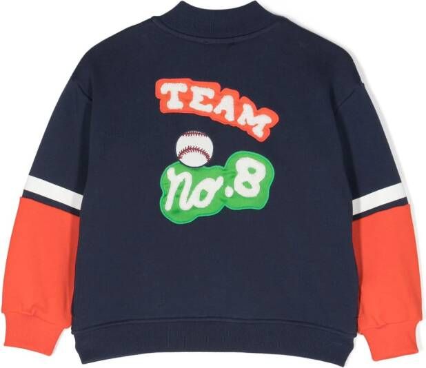 Kenzo Kids Sweater met logopatch Blauw