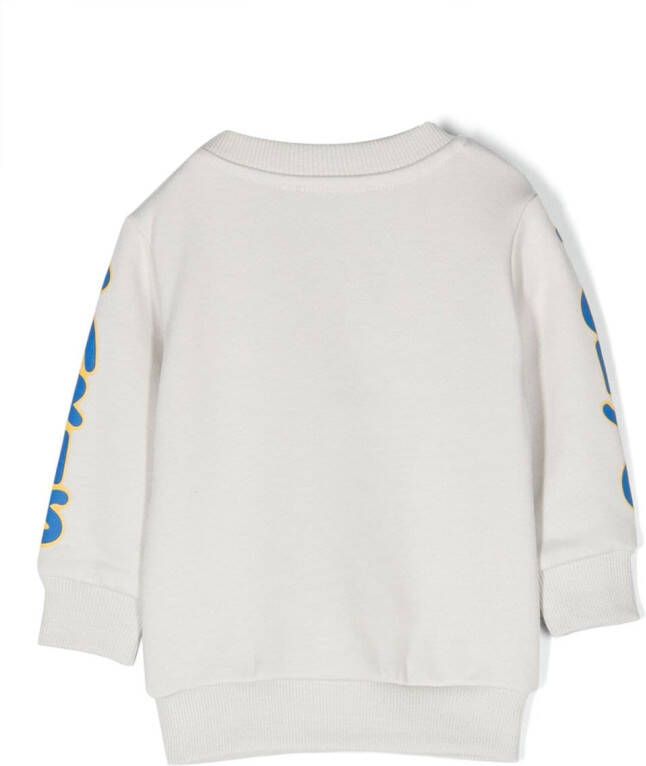 Kenzo Kids Sweater met logoprint Grijs