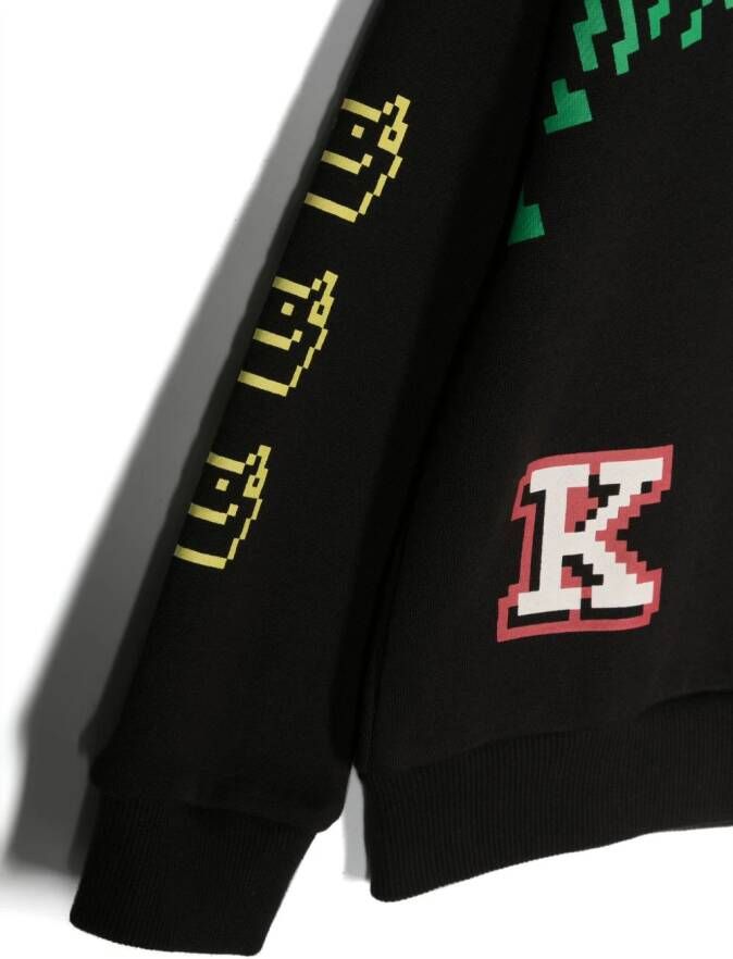 Kenzo Kids Sweater met logoprint Zwart