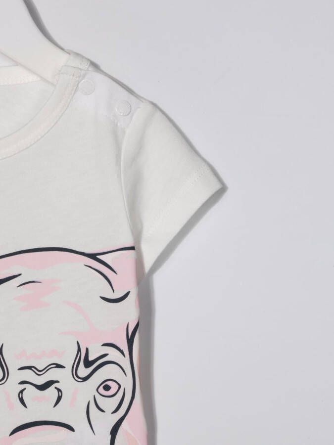 Kenzo Kids T-shirt met print Wit