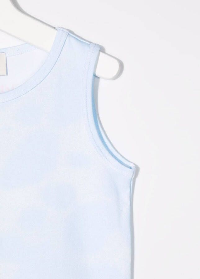 Kenzo Kids T-shirt met tijgerprint Beige
