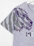 Kenzo Kids T-shirtjurk met geborduurd logo Grijs - Thumbnail 3