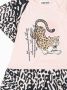 Kenzo Kids T-shirtjurk met luipaardprint Roze - Thumbnail 3