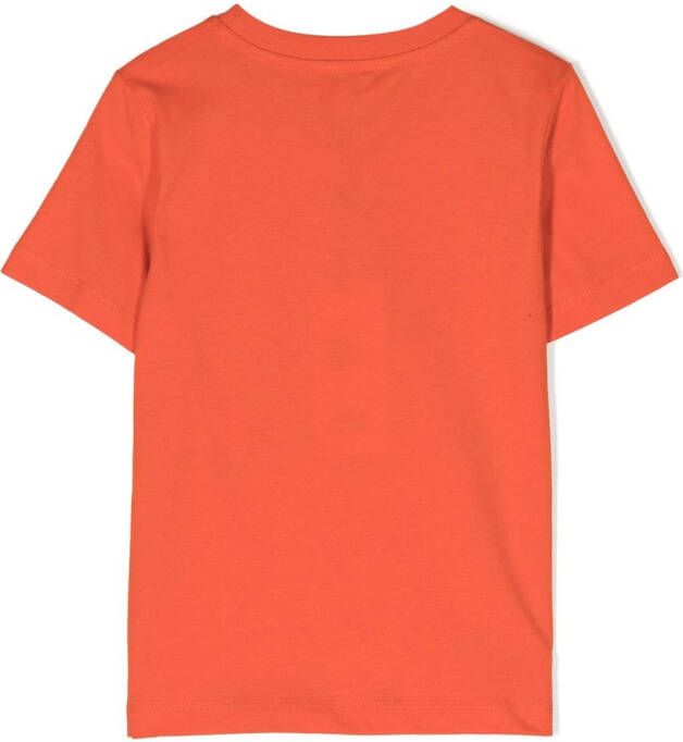 Kenzo Kids T-shirt met tijgerprint Oranje