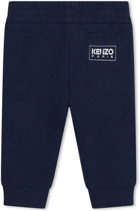 Kenzo Kids Trainingsbroek met logo-reliëf Blauw