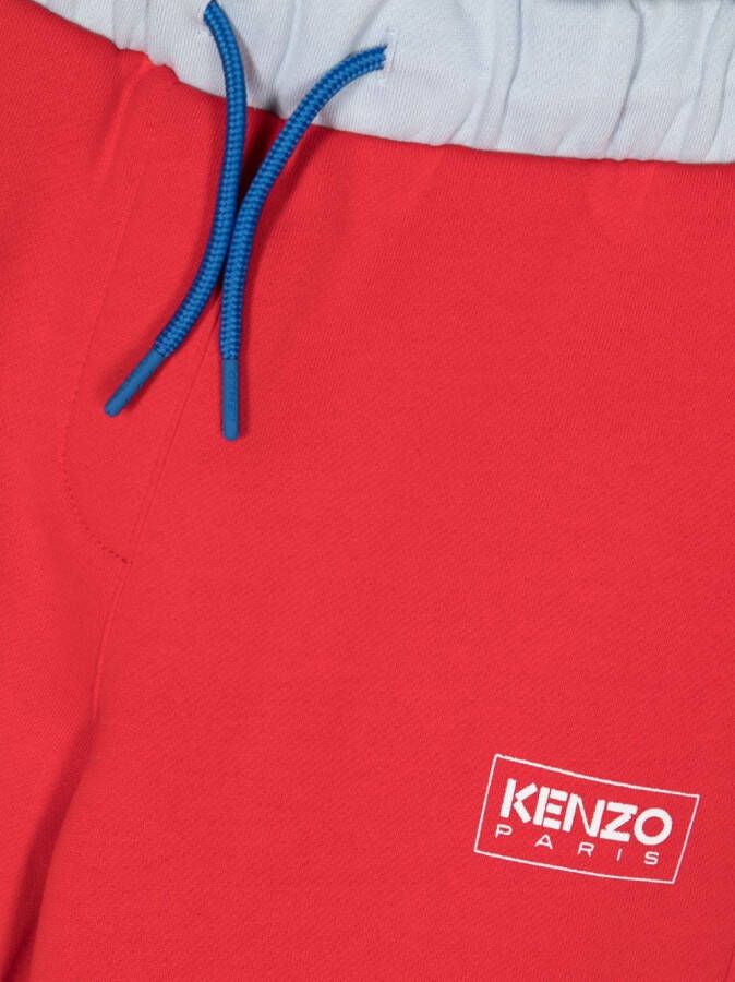 Kenzo Kids Trainingsbroek met logoprint Rood