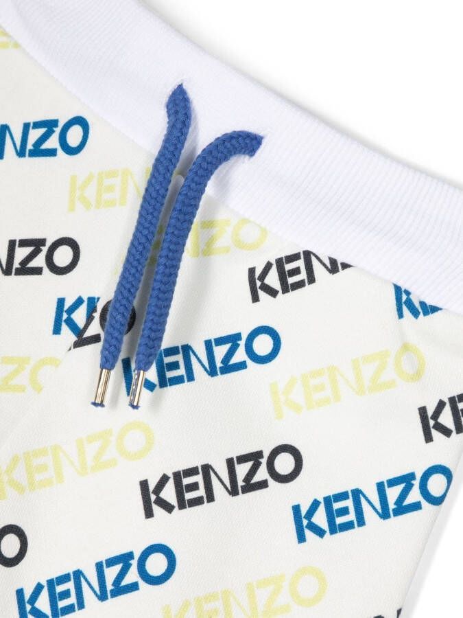 Kenzo Kids Trainingsbroek met logoprint Wit