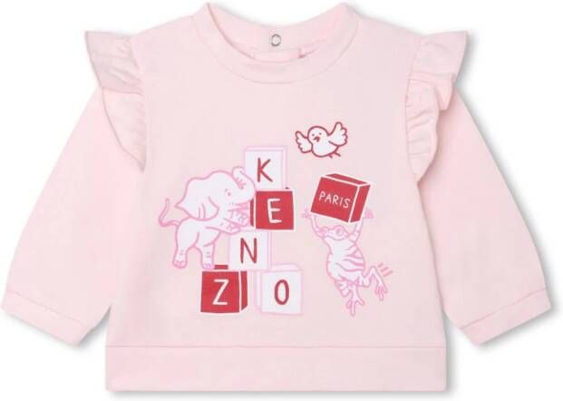Kenzo Kids Trainingspak met logoprint Roze