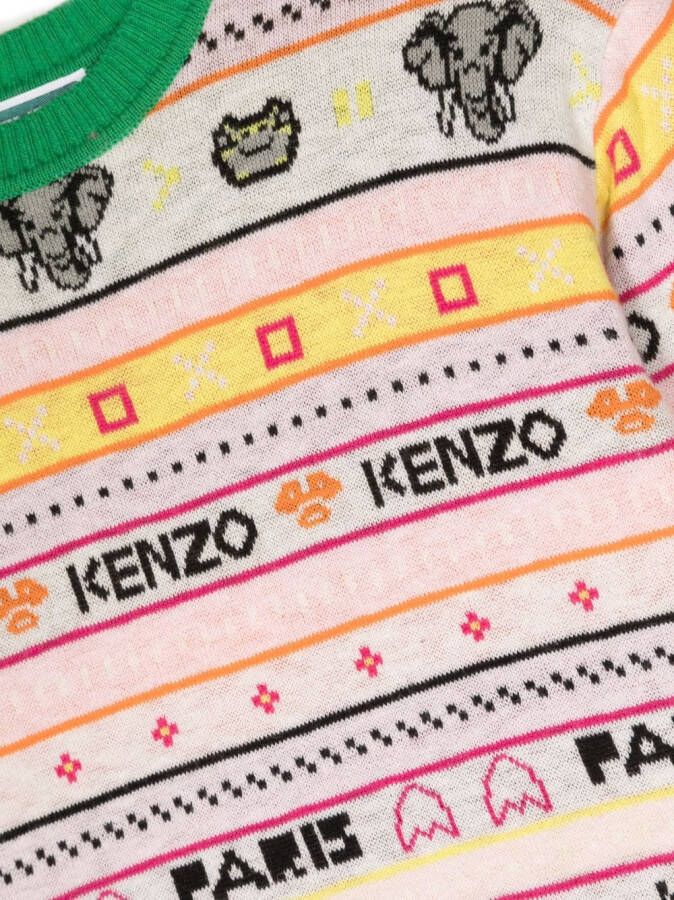 Kenzo Kids Trui met ronde hals Beige