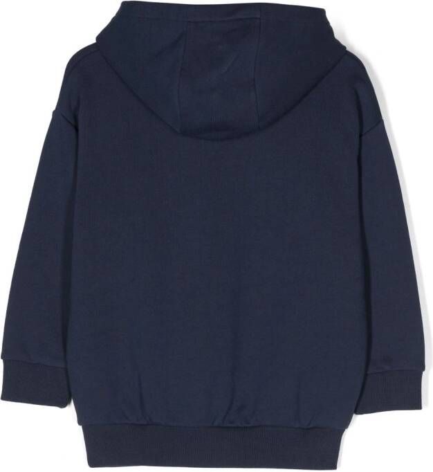 Kenzo Kids Jersey hoodie Blauw