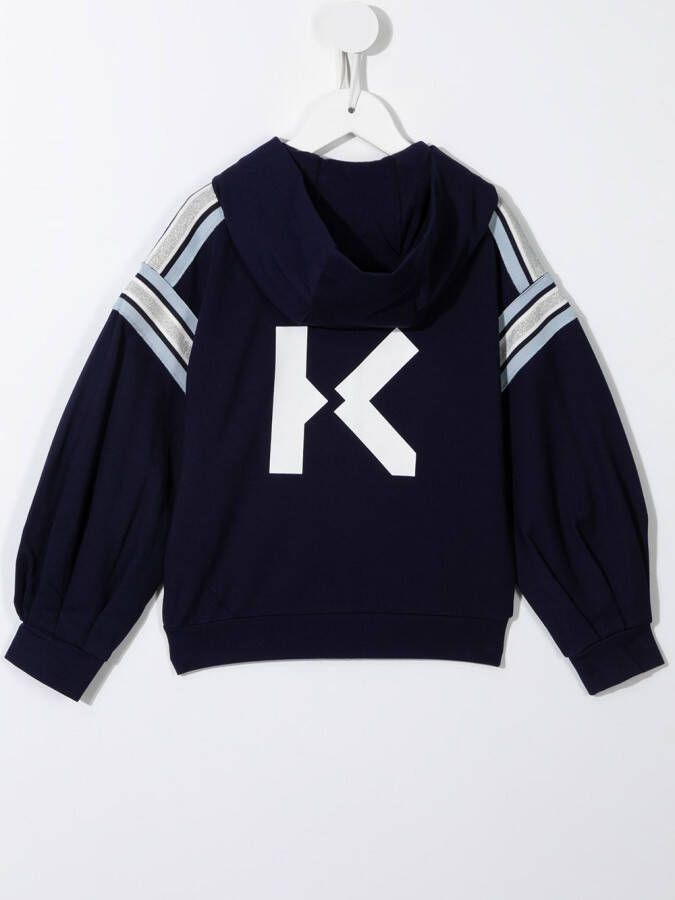 Kenzo Kids Vest met capuchon Blauw