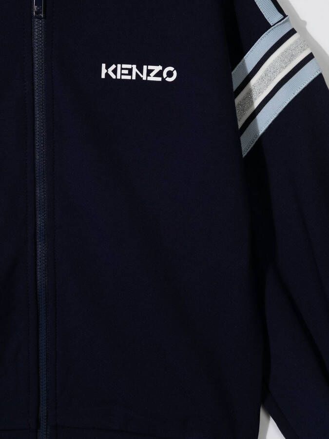 Kenzo Kids Vest met capuchon Blauw