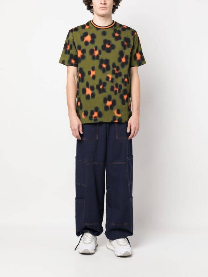 Kenzo T-shirt met luipaardprint Groen