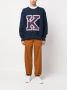 Kenzo Sweater met logo applicatie Blauw - Thumbnail 2