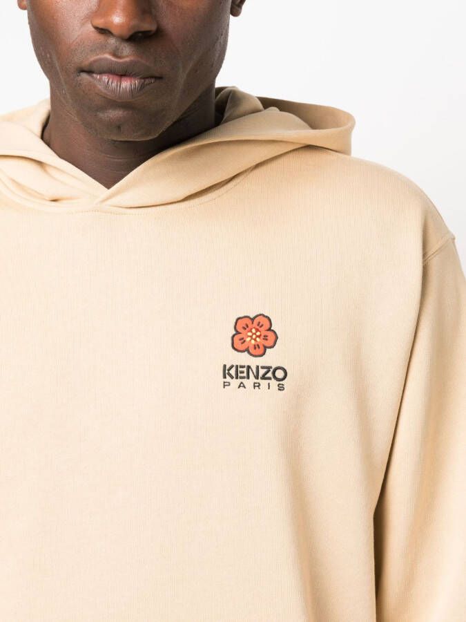 Kenzo Hoodie met geborduurd logo Beige