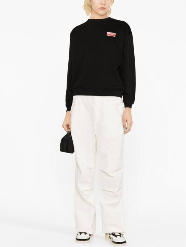 Kenzo Sweater met geborduurd logo Zwart