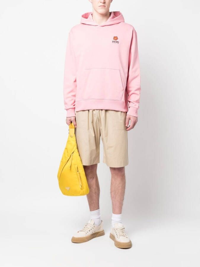 Kenzo Hoodie met geborduurd logo Roze