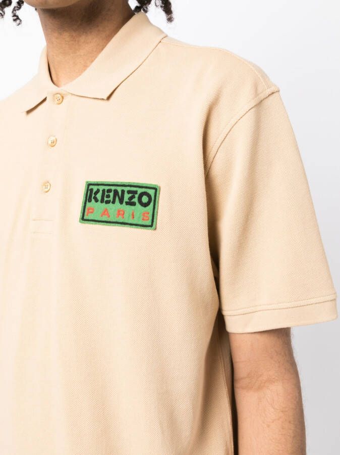Kenzo Poloshirt met logopatch Bruin