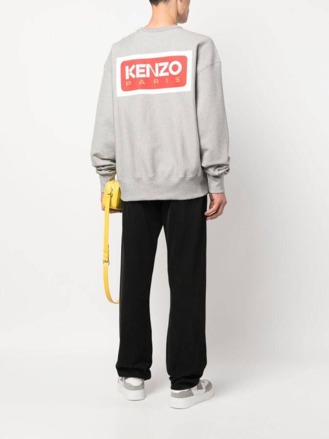 Kenzo Sweater met logopatch Grijs