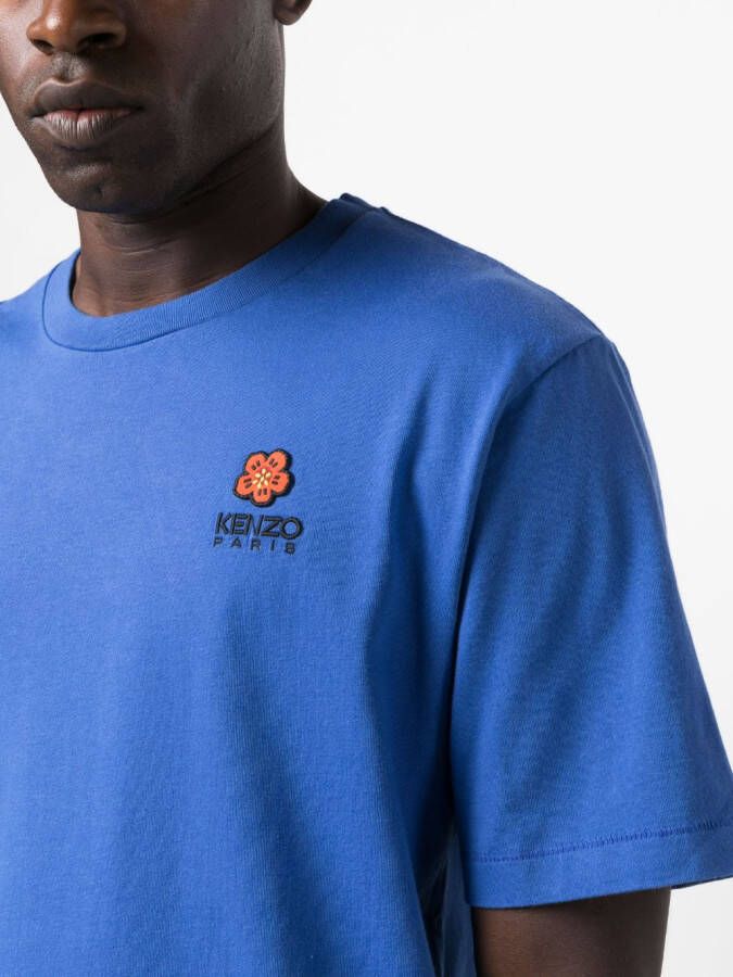 Kenzo T-shirt met logopatch Blauw