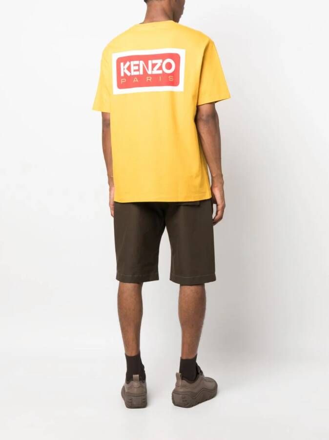 Kenzo T-shirt met logopatch Geel